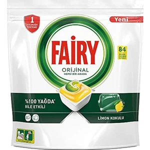 Hepsi Bir Arada Bulaşık Makinesi Deterjanı Kapsülü/tableti Limon Kokulu 84 Yıkama