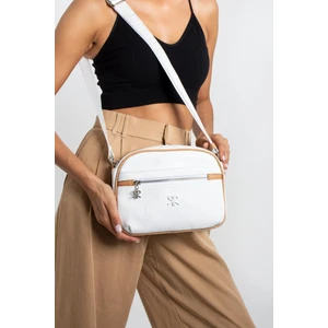 Impolo Esta Beyaz Kadın Omuz Çanta 21X27 Ebat