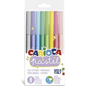 Pastel Süper Yıkanabilir Keçeli Kalem 8'li