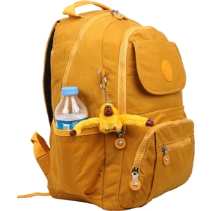 Kenyon Cox 8866 Sarı Unisex Klinkır Aksesuarlı Kumaş Sırt Çantası
