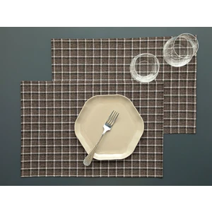 English Home Claudia Polyester 2'li Amerikan Servis 30 x 45 cm Gri