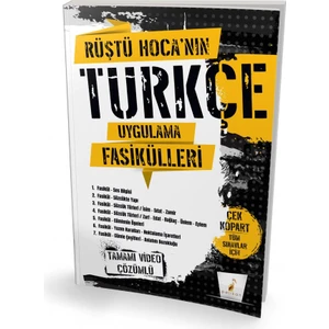 Pelikan Yayınları Rüştü Hoca'nın Türkçe Uygulama Fasikülleri Tamamı Video Çözümlü