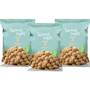 Hummus Snacks Deniz Tuzlu Vegan Glutensiz Nohut Cipsi 3 x 45 gr