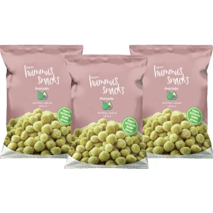 Hummus Snacks Avokado Aromalı Vegan Glutensiz Nohut Cipsi 3 x 45 gr