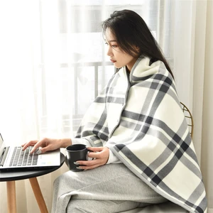 Shun Ekose Ofis Uyuklayan Battaniye Pazen Sıcak Yumuşak Şal(Yurt Dışından)