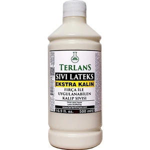 Terlans Ekstra Kalın Sıvı Lateks 500 ml Fırça ile Sürülebilir Kalıp Sıvısı Thick Liquid Latex