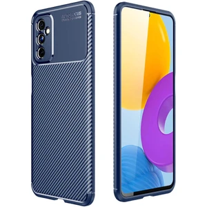 M.TK Moveteck Samsung Galaxy M23 Kılıf Kamera Lens Korumalı Karbon Dokulu Şık Tasarım Silikon Kapak