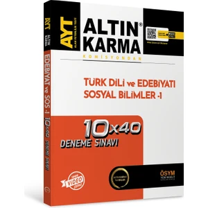 Altın Karma Yayınları AYT  Türk Dili ve Edebiyatı Sosyal Bilimler-1