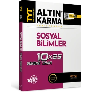 Altın Karma Yayınları  TYT Sosyal Bilimler Branş Deneme