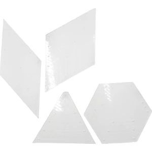 4 Pack Net Akrilik Kapitone Cetvel Şablonu Terzi Çizim Dokuma Ölçüm (Yurt Dışından)