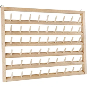 Dikiş Iplik Tutucu 60 Makara Ahşap Raf Organizatörü 41.4X31.5X5CM 54 Makara 41.4X31.5X5CM (Yurt Dışından)