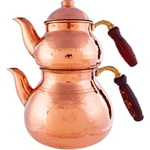 Antık Bakır New Çaydanlık Takımı