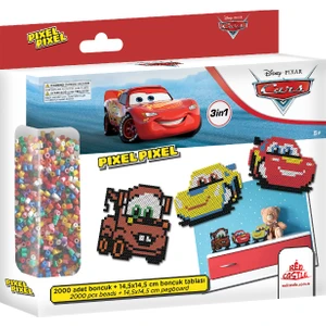 Pixel Eğitici, Eğlenceli Boncuk Etkinlik Ve Oyuncak Seti, Disney Cars BB29-02