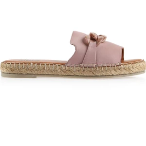 Bueno Shoes Gül Kurusu Deri Kadın Düz Terlik