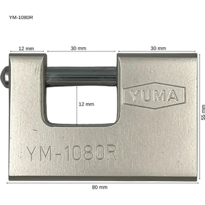 Yuma Asma Kilit Kayar Milli Yatay Gri 80 mm