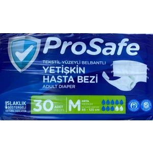 Tekstil Yüzeyli Bel Bantlı Yetişkin Hasta Bezi M 60 Adet