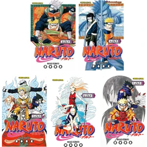 Naruto 3-4-5-6-7. Ciltler Manga Seti