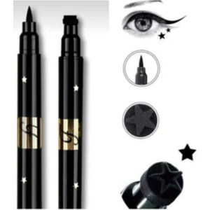 Çift Uçlu Yıldız Desenli Eyeliner