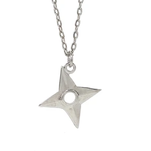 Japon Shuriken Kolye Naruto Shuriken Anime Kolye Klasik Zincir