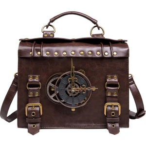 Bayan Çok Amaçlı Çapraz Bag Tote Seyahat Retro Perçin Messenger El Çantaları