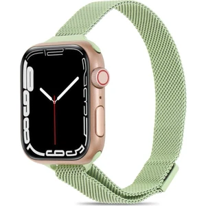Apple Watch 4 5 6 7 8 Ultra 42MM 44MM 45MM Slim Metal Hasır Kordon