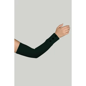 Düğmeli Pratik Tesettür Kolluk Penye Namaz Kolluğu - Koyu Haki