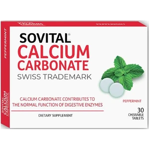 Dietary Supplement Sovital kalsiyum Karbonat 30 Çiğneme Tableti