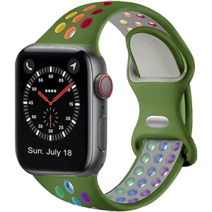 Huawei Watch Gt 3 42 mm Için Delikli Silikon Kordon Kayış - KY12