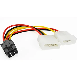 BK Teknoloji 6 Pin Pcıe To 2x4 Pin Molex Ekran Kartı Power Kablosu