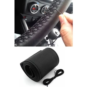 Fiat Doblo Dikmeli Direksiyon Kılıfı Noktalı Siyah Ipli 38×10.5cm