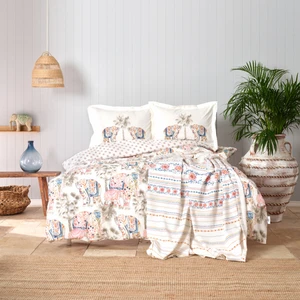 Karaca Home Nepal Pembe %100 Pamuk Çift Kişilik Pike Hediyeli Nevresim Takımı