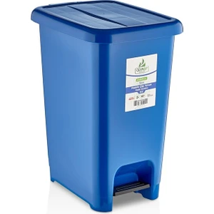 Slim Pedallı Çöp Kovası Renkli (50 Lt)Ceymop