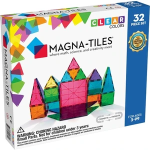 Magna-Tiles - Clear Color Set - 32 Parça