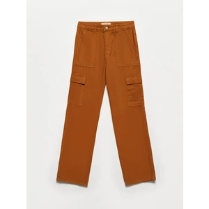 70709 Yanı Cepli Parça Boya Pantolon-Camel