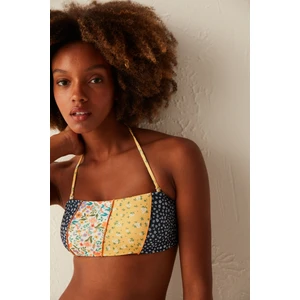 Çok Renkli Bonita Strapless Bikini Üstü