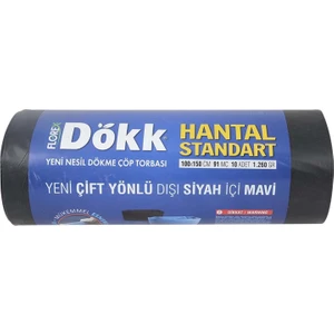 Ofis ve Ofis Extra Kalın Dök Hantal Çöp Torbası 100X150 cm 10'lu