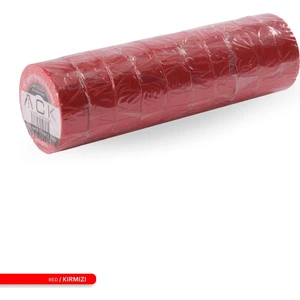 Pvc Elektrik Izolasyon Bandı 10'lu Kırmızı 8m