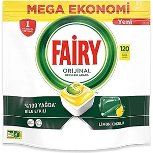 Hepsi Bir Arada 120 Yıkama Bulaşık Makinesi Deterjanı Kapsülü/tableti Limon Kokulu