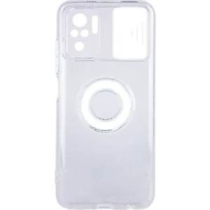 Xiaomi Redmi Note 10 - 10S Kılıf Sürgülü Kamera Lens Korumalı Yüzük Standlı Silikon Kılıf ALL-35291