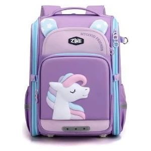 Ivy Stationery Öğrencisi Okul Için Büyük Kapasiteli Sevimli Kız Tek Boynuzlu At Okul Çantası (Yurt Dışından)