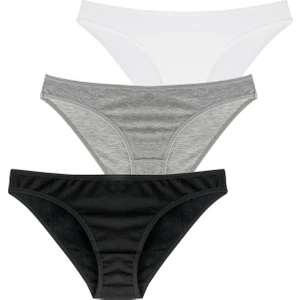 Gri Fresh Slip Külot 3'Lü Paket