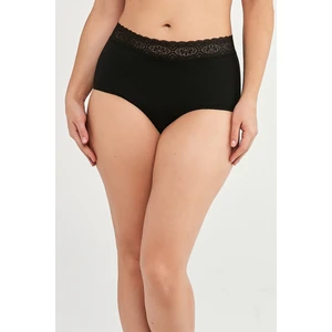 Beauty Pamuklu Yüksek Bel Siyah Slip Külot