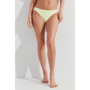 Yeşil Ribbed Basic Chic Bikini Altı
