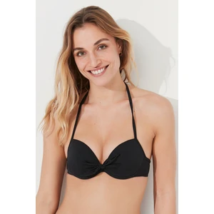 Siyah Basic Cup Dolgulu Push-Up Bikini Üstü