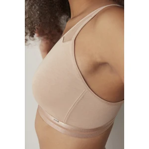 Bej Comfy Mesh Balensiz Sütyen
