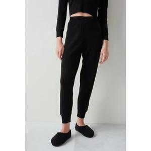 Siyah Dark Knit Pantolon