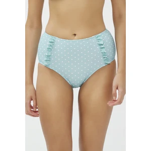 Mint Yeşili Nora High Ruffle Bikini Altı
