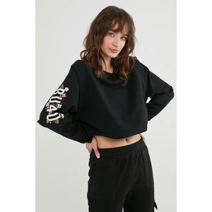 Siyah BU4U Cool Sweatshirt