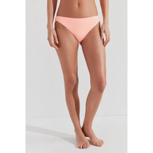 Parlak Turuncu Ribbed Basic Slip Bikini Altı