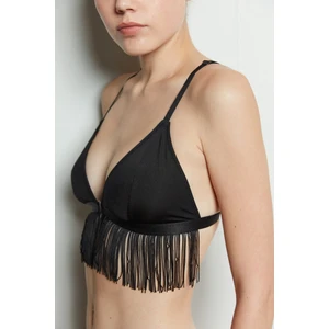 Siyah Triangle Tassel Sütyen